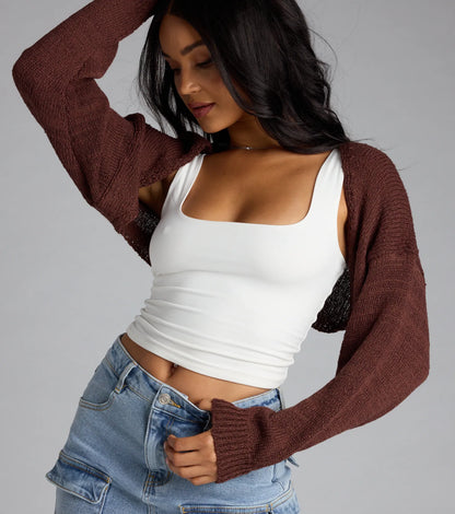 Cutie Pie Knit Bolero Sweater