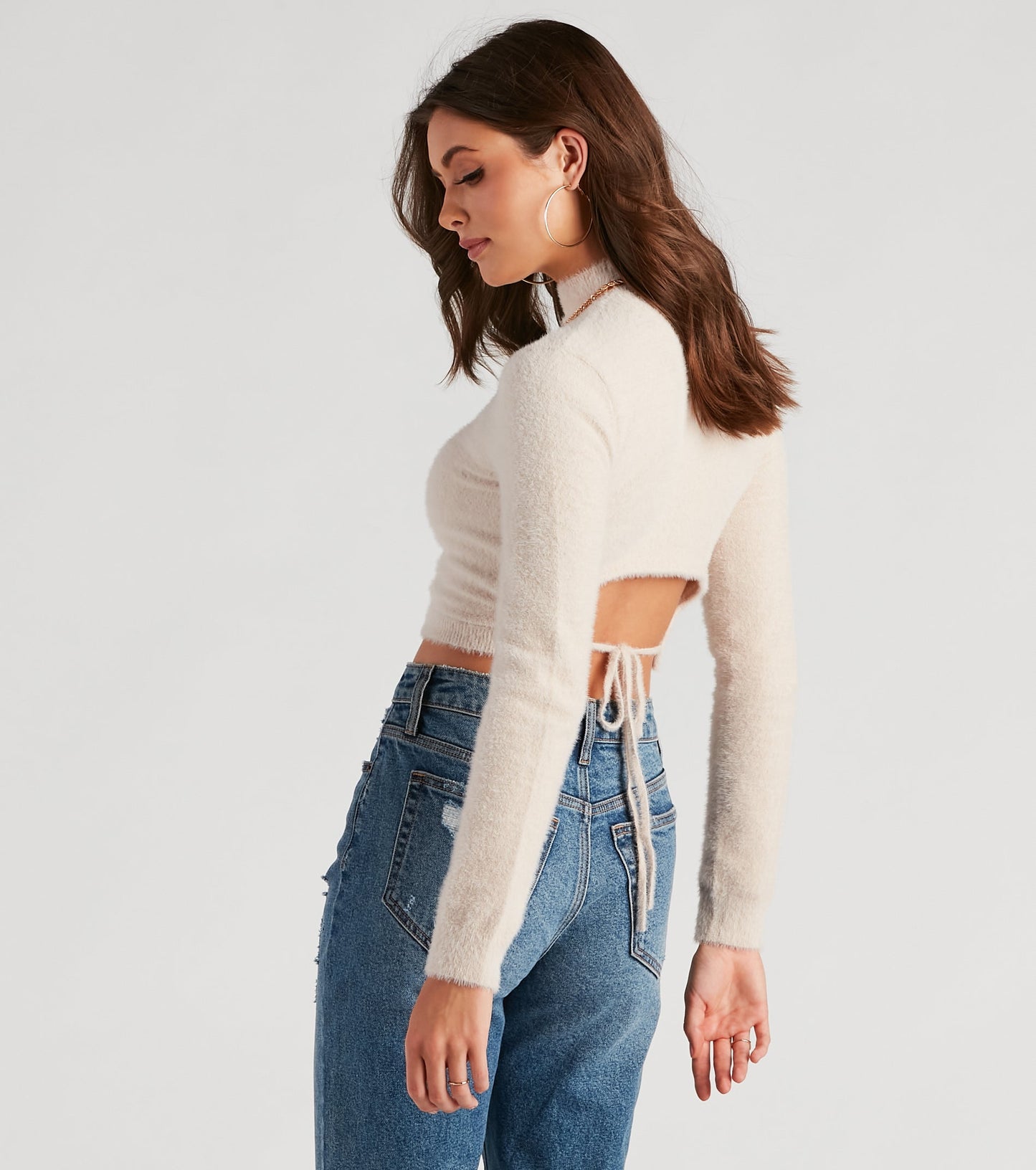 Spine Chilling Eyelash Knit Sweater