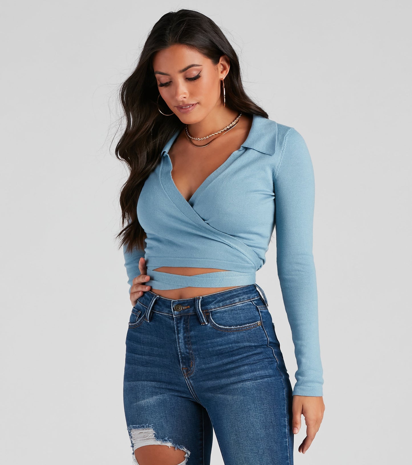 Wrap My Mind Around Knit Sweater