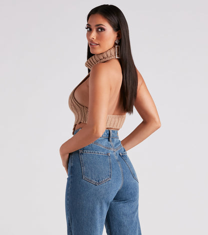 Feisty Lady Turtleneck Sweater Top