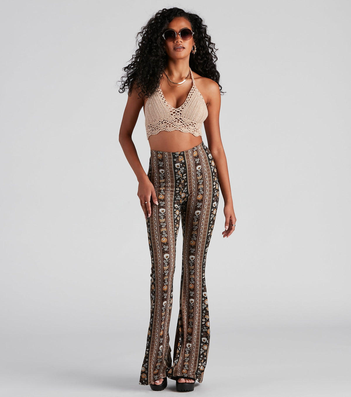Dance All Day Crochet Halter Top
