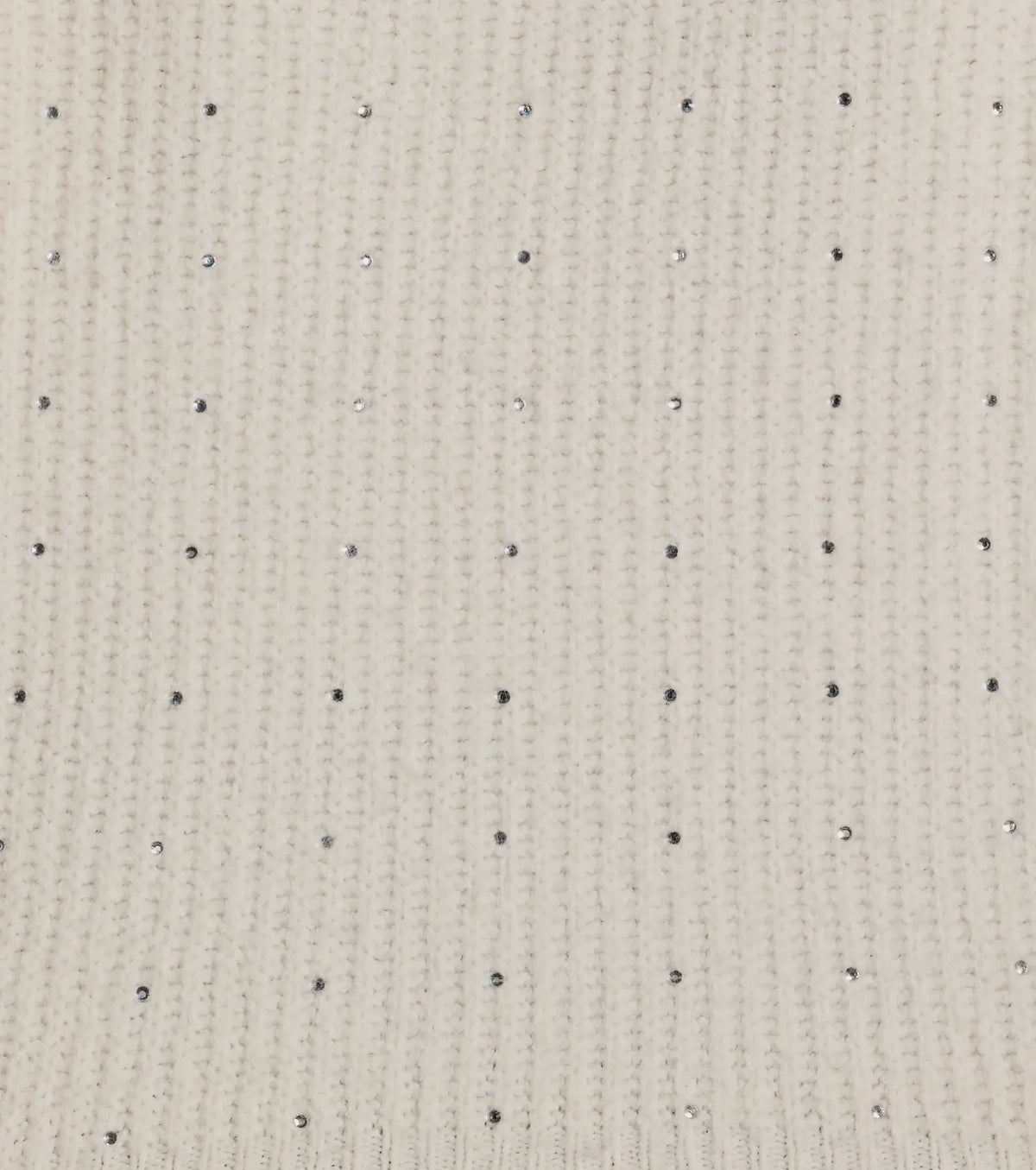 Cozy Sparkle Rhinestone Ribbed Knit Sweater