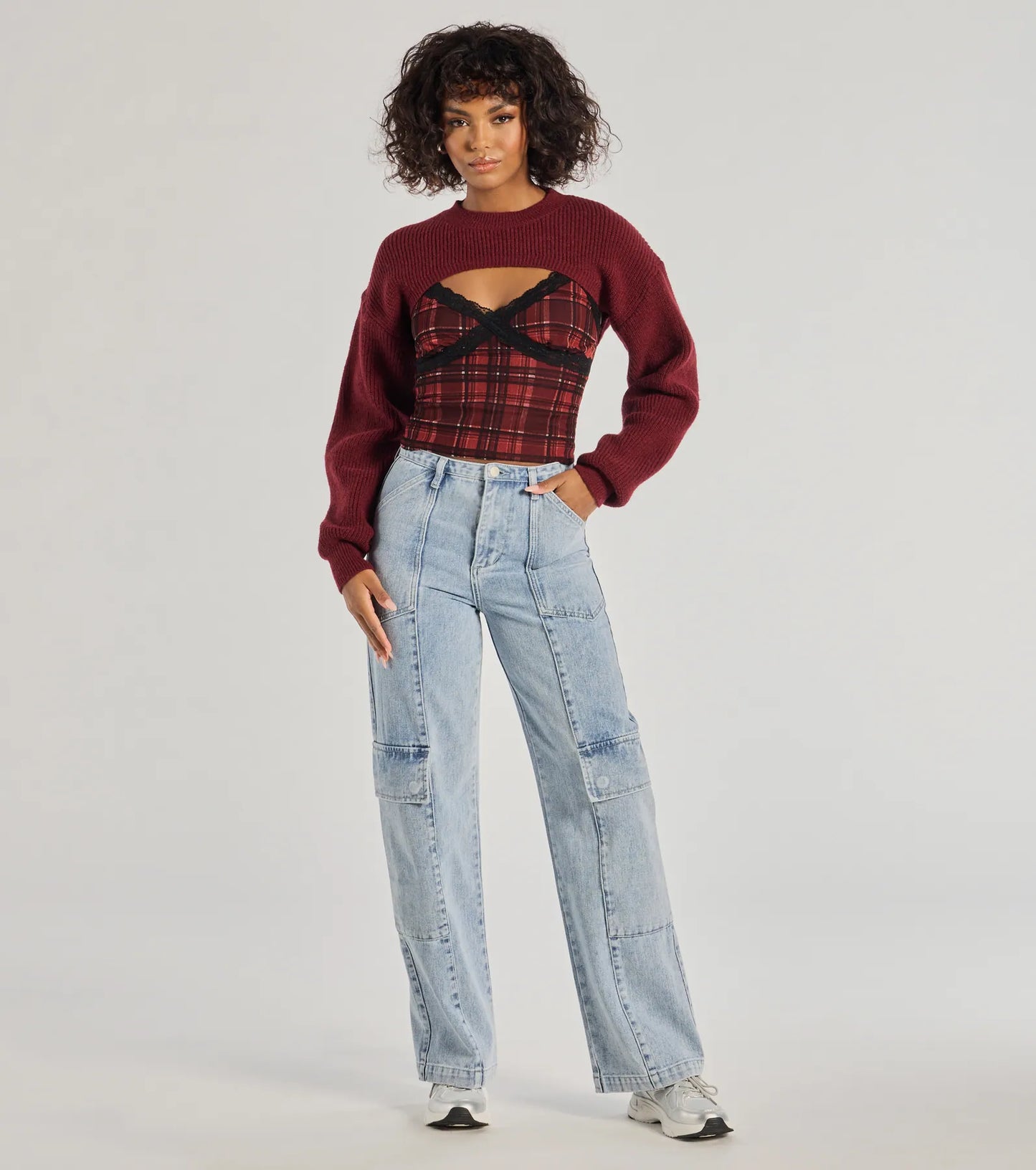 Cozy Babe Long Sleeve Sweater Knit Topper