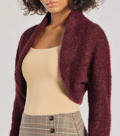 Luxe Muse Eyelash Knit Bolero