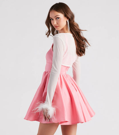 Diva Darling Mesh Marabou Bolero