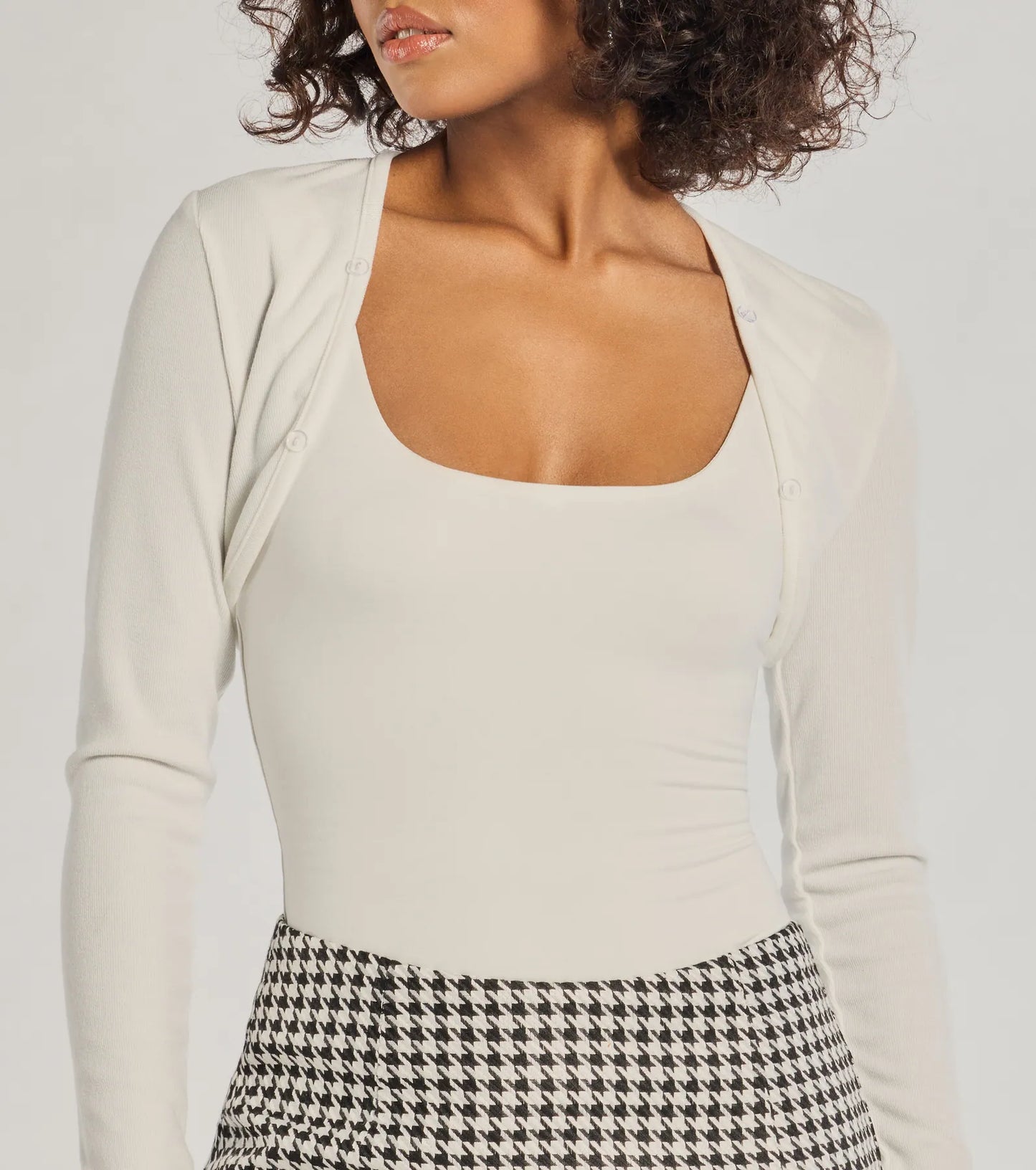 Exclusive Chic Removable Faux Fur Long Sleeve Bolero