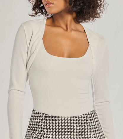 Exclusive Chic Removable Faux Fur Long Sleeve Bolero