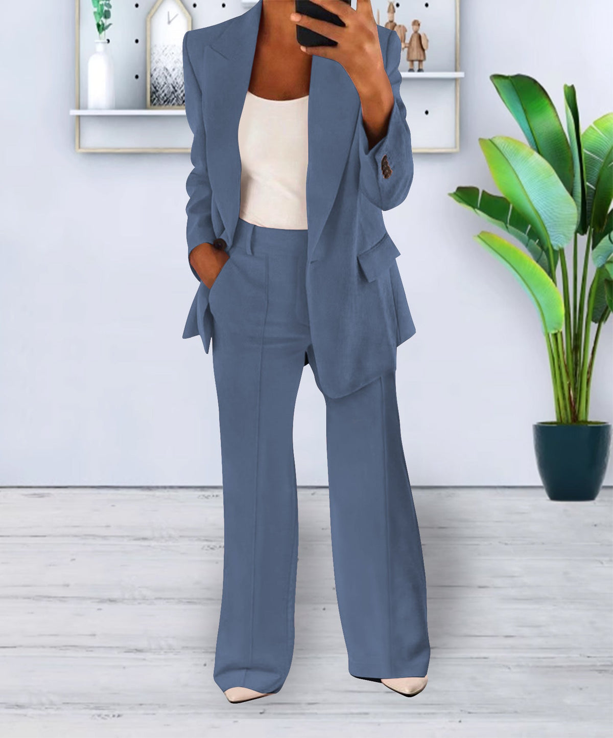 Ensemble Femme Casual Chic – Veste & Pantalon