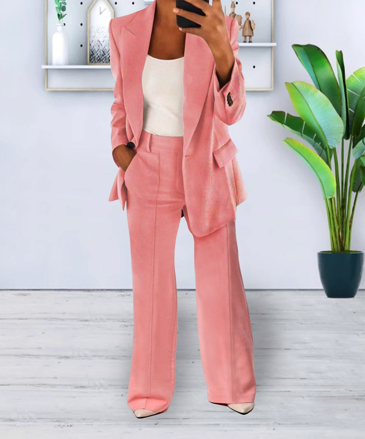 Ensemble Femme Casual Chic – Veste & Pantalon