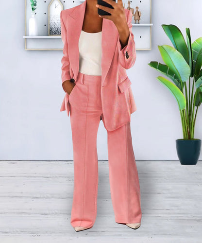 Ensemble Femme Casual Chic – Veste & Pantalon