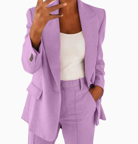 Ensemble Femme Casual Chic – Veste & Pantalon