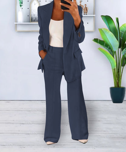 Ensemble Femme Casual Chic – Veste & Pantalon