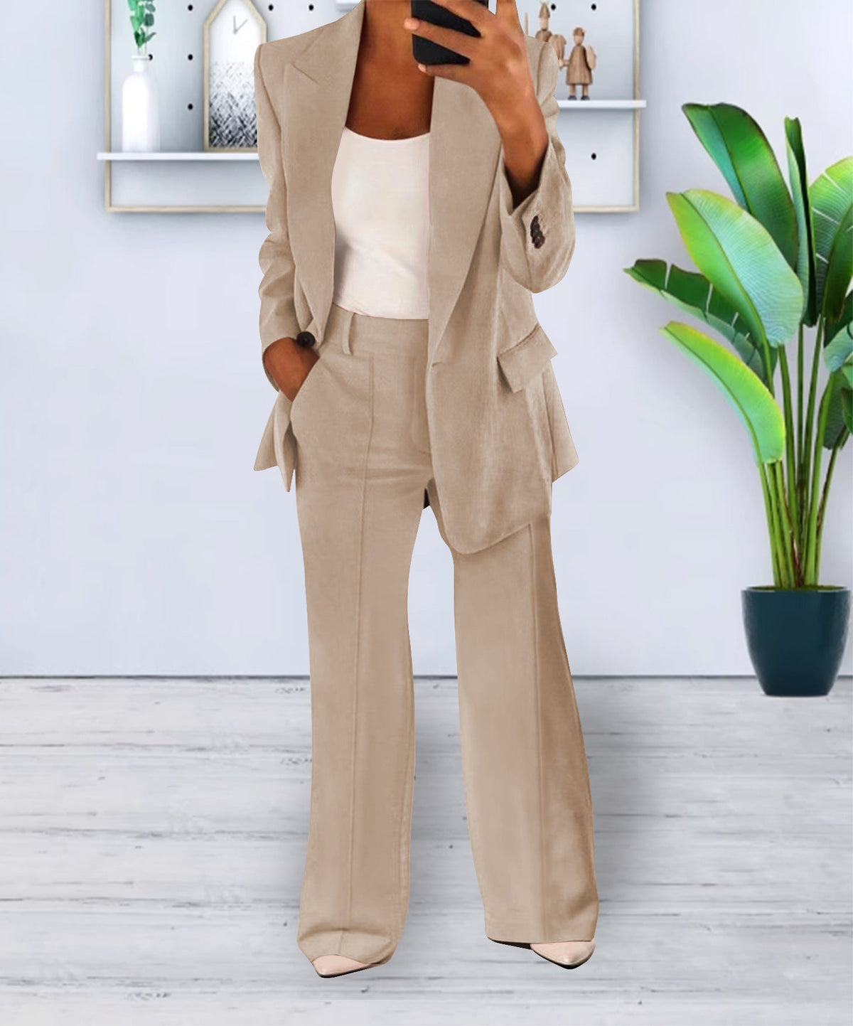 Ensemble Femme Casual Chic – Veste & Pantalon